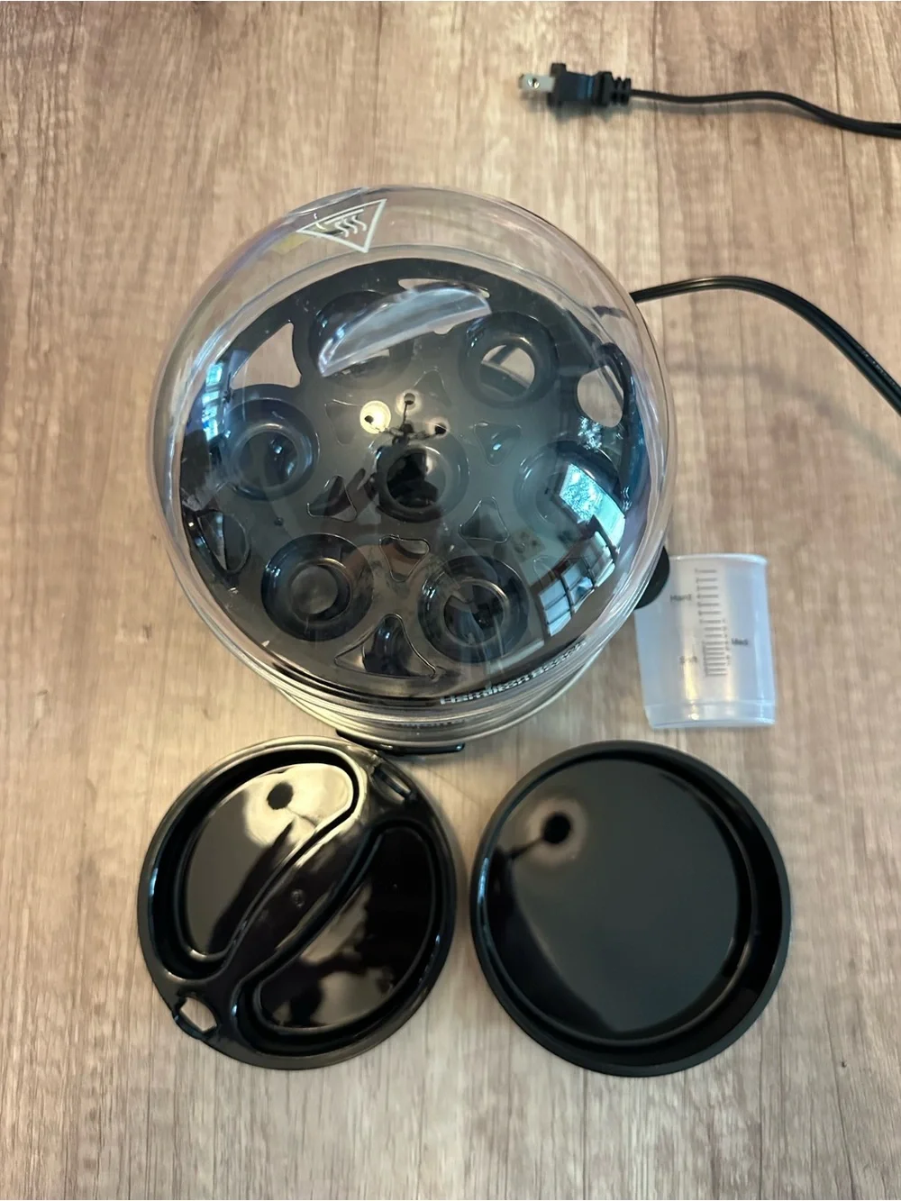 Hamilton Beach Black and Clear Electric Egg Cooker